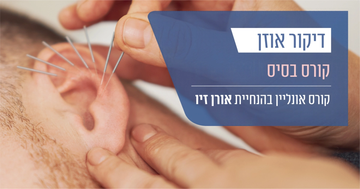קורס דיקור אוזן אונליין בהנחיית אורן זיו